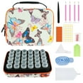 thumbnail image 3 of Art Storage Box 60/30 Slots Beads Storage Box Shockproof  Storage Case Portable Lightweight  Art Storage Containers with  Art Accessories and Tools Kit for DIY Art Craft, 3 of 11