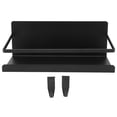thumbnail image 2 of Magnetic Spice Rack, Easy Installation Refrigerator Shelf Stable Metal Lightweight With 3 Accessories For Kitchen C Black, 2 of 8