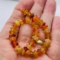 thumbnail image 2 of Carnelian Agate Half Strand Roundel Beads | 8x4mm | Orange | 44 Beads |, 2 of 9