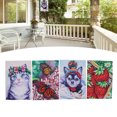 thumbnail image 4 of Bandera De Jardín De Mariposas4 Piezas Bandera De Jardín De Perro De Impresión De Doble Cara Universal De Sutura Doble Para Césped Para Patio ANGGREK Otros, 4 of 8