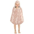 thumbnail image 7 of Toddler Hooded Beach Towel 24x50 Kids Bath Towels Soft Quick Dry for Swim Pool Boys Girls Rose Beige Block, 7 of 7