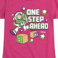 thumbnail image 3 of Disney - Toy Story - Buzz One Step - Toddler & Youth Girls Short Sleeve Graphic T-Shirt, 3 of 5