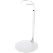 Plymor DSP-90W White Adjustable Doll Stand, fits 15, 16, 17, 18, 19, 20, and 21 inch Dolls, Waist is 3" - 4" wide, 8" - 11" around, Pack of 2