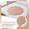 thumbnail image 7 of Unique Bargains Set of 6 Faux Leather Placemats for Kitchen Table Decor Pink 15"x15", 7 of 7