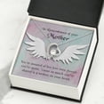thumbnail image 3 of To Mom Remembrance Message We are Apart Forever Necklace w Message Card, 3 of 20