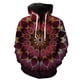 thumbnail image 1 of Sudadera con capucha y cremallera de mandala para hombre, estilo informal, estilo Harajuku, con estampado 3D, para adolescentes, estilo urbano, talla grande, 1 of 6