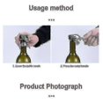 thumbnail image 3 of Champagne Stopper, 2pcs Stainless Steel Champagne Bottle Plug Sealer For Cava Prosecco Sparkling Win--, 3 of 3