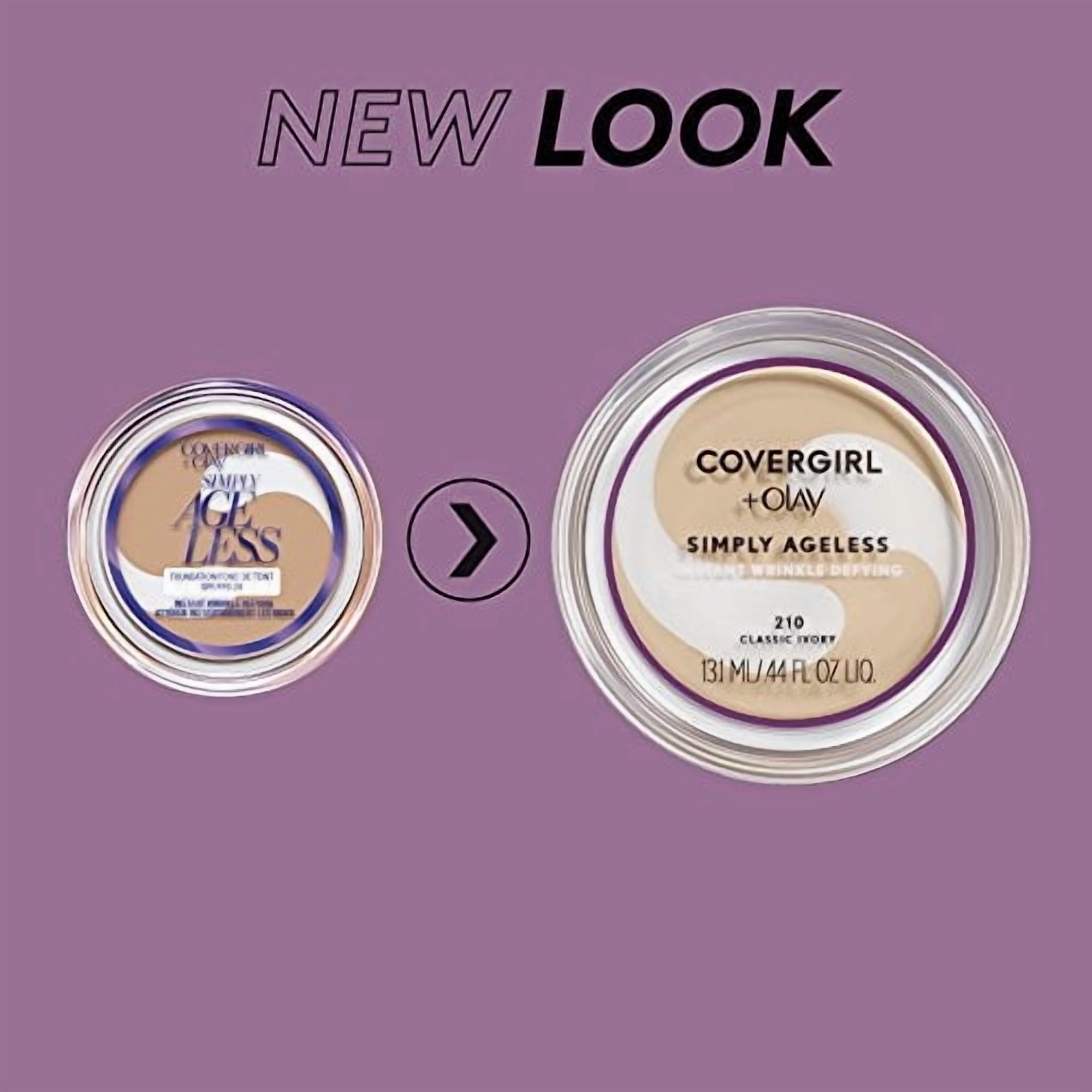 COVERGIRL + OLAY Simply Ageless Instant Wrinkle Defying Foundation, Medium Light