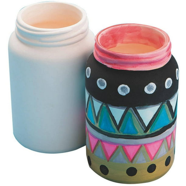 Download Color Me Ceramic Bisque Mason Jar, Pack of 12 - Walmart.com - Walmart.com