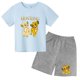 thumbnail image 5 of Conjunto de 2 piezas de camiseta y pantalones cortos con estampado de El Rey León Simba para niños y adolescentes, ropa informal de manga corta, traje de moda, 5 of 5