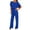Blue, variant on JGTDBPO Jumpsuits For Women Casual Straight Leg Jumpsuit With Belt Bandag Short Sleeve Smocked Waist Playsuit Air Essentials Jumpsuit