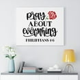 thumbnail image 2 of Scripture Walls Pray About Everything Philippians 4:6 Bible Verse Canvas Christian Wall Art Ready to Hang Unframed, 2 of 12