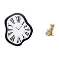 thumbnail image 1 of Reloj de pared,Reloj de pared interior nórdico con números romanos,Figura de escritorio,Estatua de gato en estante,escritorio,oficina,decoración del hogar,Figura decorativa de escritorio de, 1 of 8