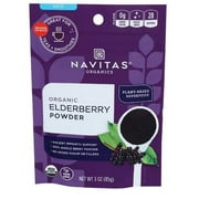 Navitas Organics Organic Elderberry Powder, Tart Berry, 3 oz (85 g)