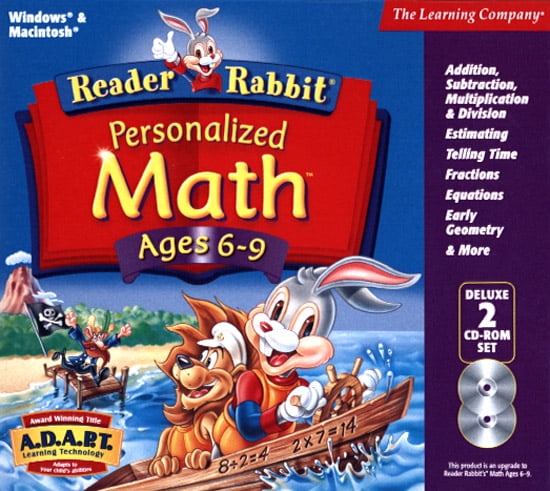 Reader Rabbit Personalized Math 6 9 Deluxe Walmart Walmart