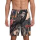 thumbnail image 1 of Balery Moonlit Crow Blossoms Pantalones cortos de pijama de punto de algodón para hombre con cinturilla y bolsillos-X-Large, 1 of 6