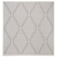 thumbnail image 4 of SAFAVIEH Machine Washable Rug Indoor/Outdoor Bermuda Collection - Bermuda Carleen Geometric Indoor/Outdoor Area Rug, Cream/Grey, 8' x 8' Round, 4 of 5