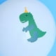 thumbnail image 4 of 10 globos de látex de helio de 12 pulgadas con lentejuelas verdes de dinosaurio para fiestas infantiles (5 dinosaurios, 5 lentejuelas verdes), 4 of 7