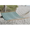thumbnail image 6 of XgoodX Plush Quilted Hammock - Ultra-Soft Stitched Fabric for Cozy Outdoor Lounging, Perfect for Backyards & Patios (Green Stripe), 6 of 7