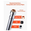 thumbnail image 5 of Frost-Free Sillcock 12 Inch, 1/2" PEX x 3/4" Hose Bibb, Lead-Free Brass Valve, Push-to-Connect, Outdoor Faucet for Home & Garden, 5 of 6