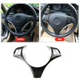 thumbnail image 3 of Real Carbon Fiber Car Interior Steering Wheel Decoration Cover Trim for 3 Series E90 E92 E93 2005-2012, 3 of 5