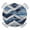 White Gray Blue Dark Blue, variant on Blue Grey Geometric Round Tablecloth for 36-44 Inch Tables,Fitted Table Cover with Elastic Edge,Vintage Shabby Chic Abstract Stripes Waterproof Outdoor Table Cloth Protector for Patio Garden Dinner