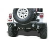 Rampage by RealTruck Rear Recovery Bumper for Jeep Wrangler JK | Reciever, Steel, Black | 86605 | Compatible with 2007 - 2018 Jeep Wrangler JK