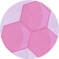 thumbnail image 1 of Ahgly Company Machine Washable Indoor Round Transitional Blossom Pink Area Rugs, 8' Round, 1 of 7