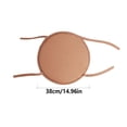 thumbnail image 2 of Thick Padded Beige Round Chair Cushion, 15 Inch Indoor Seat Pad with Secure Ties, 1 Pack, 2 of 6