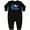 AB-Black, variant on Nautical My 1st Birthday with Blue Whale and Anchor Baby Fleece Romper