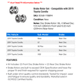 thumbnail image 2 of Brake Rotor Set - Compatible with 2019 Toyota Corolla, 2 of 2