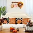thumbnail image 2 of Fall Decorative Throw Pillow Covers 18 x 18 Inch Set of 4, Hello Pumpkin Maple Leaves Fall Decor Outdoor Farmhouse Pillow Cases for Home Couch (Orange Color) G339-18, 2 of 6