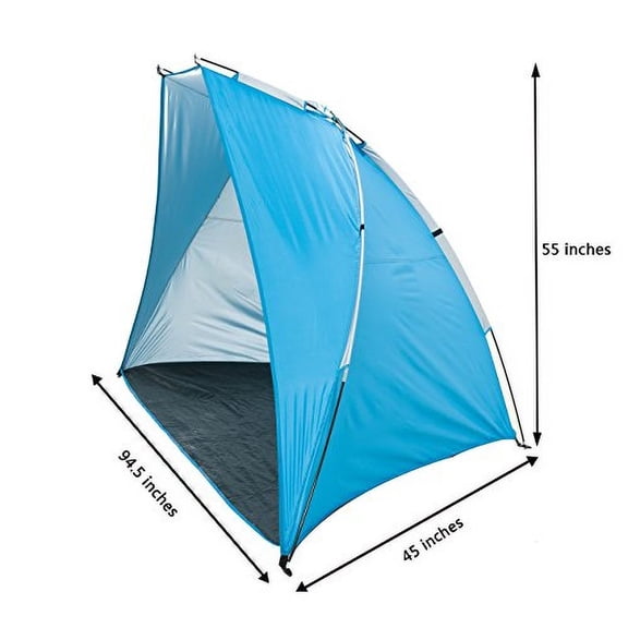 Extra Large Outdoor Portable EasyUp Beach Cabana Tent Sun Shelter Sunshade, Blue