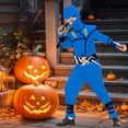 thumbnail image 4 of Ninja Costume Kids Ninja Muscle Costumes Boys Ninja Set Accessories Best Children Gift, 4 of 7