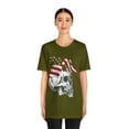 thumbnail image 4 of Streetwear Unisex Jersey Short Sleeve Skull With USA Eagle Artistic T-Shirt, 4 of 10