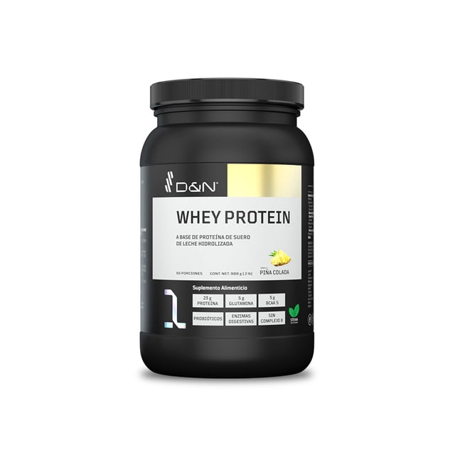 Proteína de Suero de Leche hidrolizada D&NLABS Piña Colada 2Lb/908 grs