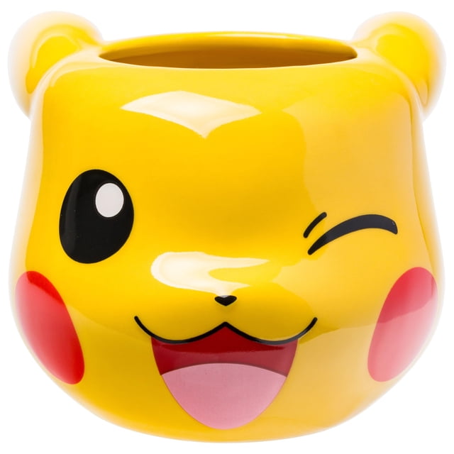 Silver Buffalo Pokemon Pikachu Wink - Taza esculpida 3D