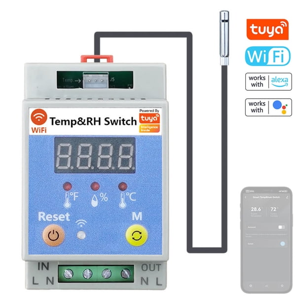 Comprobador de suelo inteligente Tuya WiFi Compatible con control de aplicación Tuya para teléfono móvil