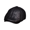 thumbnail image 1 of Casquette de Baseball en Cuir Véritable Hiver Chaud Béret Russe Hommes Anciens Casquettes à Rabat avec Intérieur Réel, Mode, 1 of 6