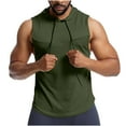 thumbnail image 2 of Kmdttou Men's Short Sleeve T-Shirt Summer High Elasticity Sleeveless Fitness Mesh Breathable Sports Drying on Clearance (Size:M-3XL), 2 of 8