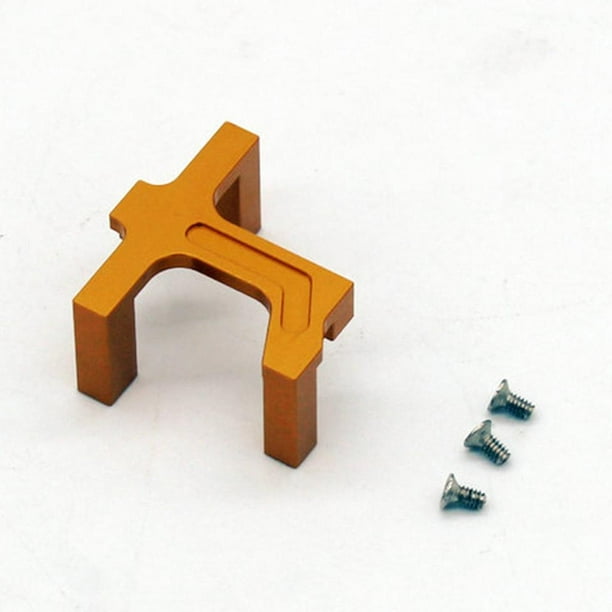 1:28 RC Soporte de montaje de servo de aluminio para K989 P939 Trucks Piezas de bricolaje Amarillo CUTICAT Soporte de montaje servo