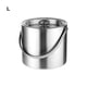thumbnail image 4 of Wosthever Experiencia de consumición Cubo de hielo elegante del acero inoxidable Cubo de hielo del acero inoxidable con la tapa Cocina y Comedor plata 3 litros, 4 of 6