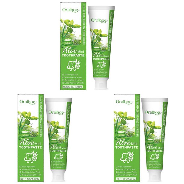 Aloe Veras Toothpaste For Sensitive Tooth Whitening, Naturally Soothing Toothpastes Sensitive Teeth Gums Care, for Whole Family