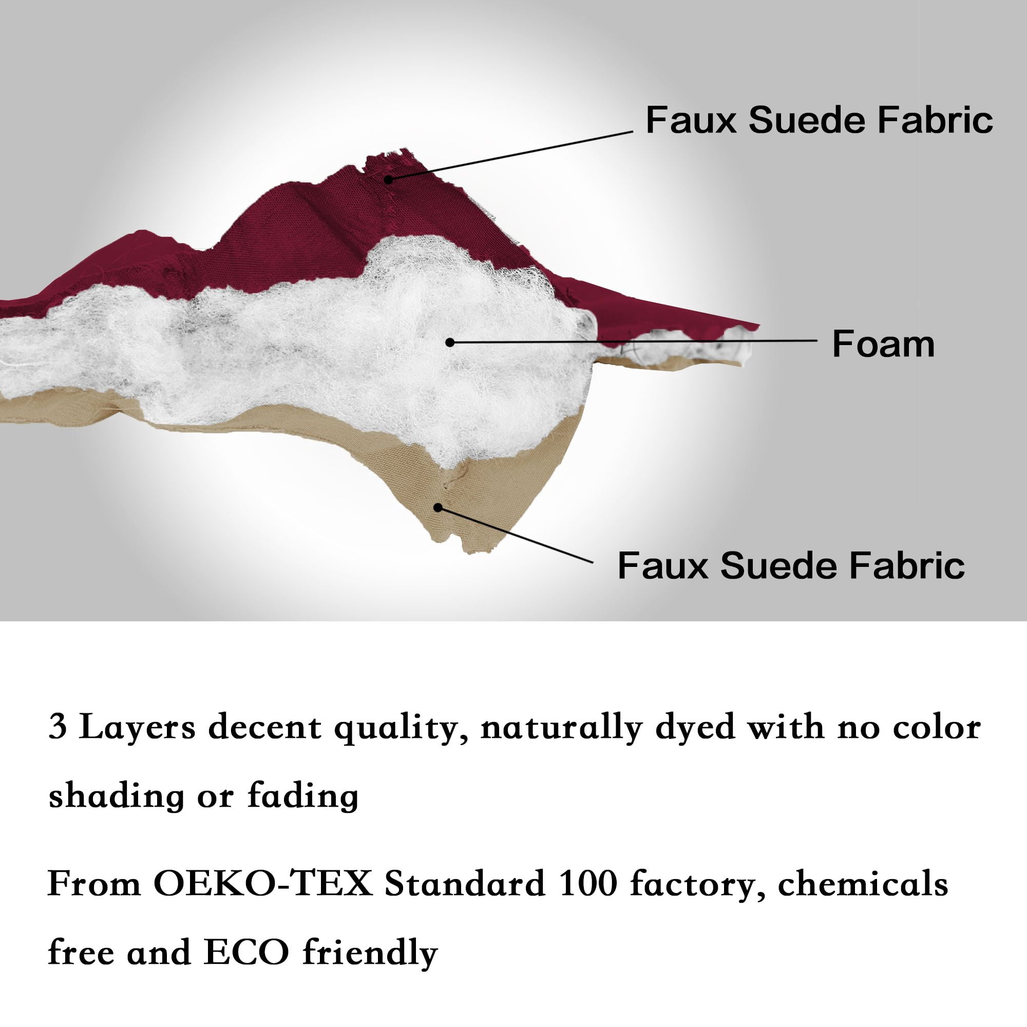 PrimeBeau Sofa Slipcover for Dogs Pets&Kids, Durable Pet Cover for Sofa with Elastic Strap(91" x 84", Burgundy/Tan)
