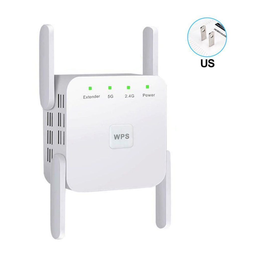 Power Dual Band WiFi Wireless Repeater Router Range Extender Signal Booster 