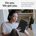 thumbnail image 2 of Allytech Case for iPad 9th/8th/7th Generation 10.2" 2021/2020/2019, Slim Luxury Diamond Pattern [Camera Protection] Shockproof Soft TPU Back Case - Black, 2 of 7