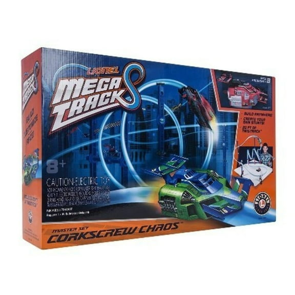 Lionel 720004  MEGA TRACKS CORKSCREW CHAOS STARTER SET - RED CAR