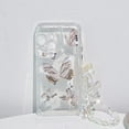 thumbnail image 3 of Compatible with iPhone Case,Luxury Crystal Clear Cute Bling Butterfly Wristband Strap Bracelet Chain Transparent Soft Shockproof Cover Phone Case (White,iPhone 16 Pro Max), 3 of 12