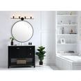 thumbnail image 2 of Gene 4 light Black and Clear glass Wall sconce, 2 of 5