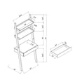 thumbnail image 4 of Modern Home Office Desk with Bookcase Ladder, 1 Drawer & 2 Shelves – Sturdy Handleless Design, Easy Assembly, 4 of 6